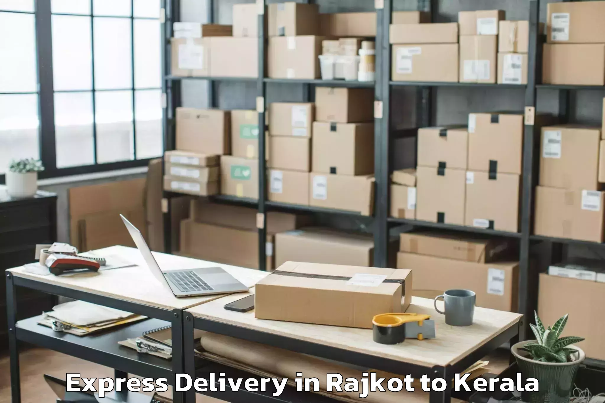 Discover Rajkot to Sreekandapuram Express Delivery